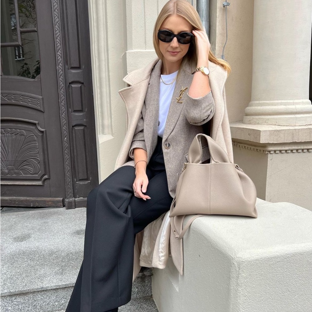 Zara Herringbone Wool Blazer - Picture 13 of 16